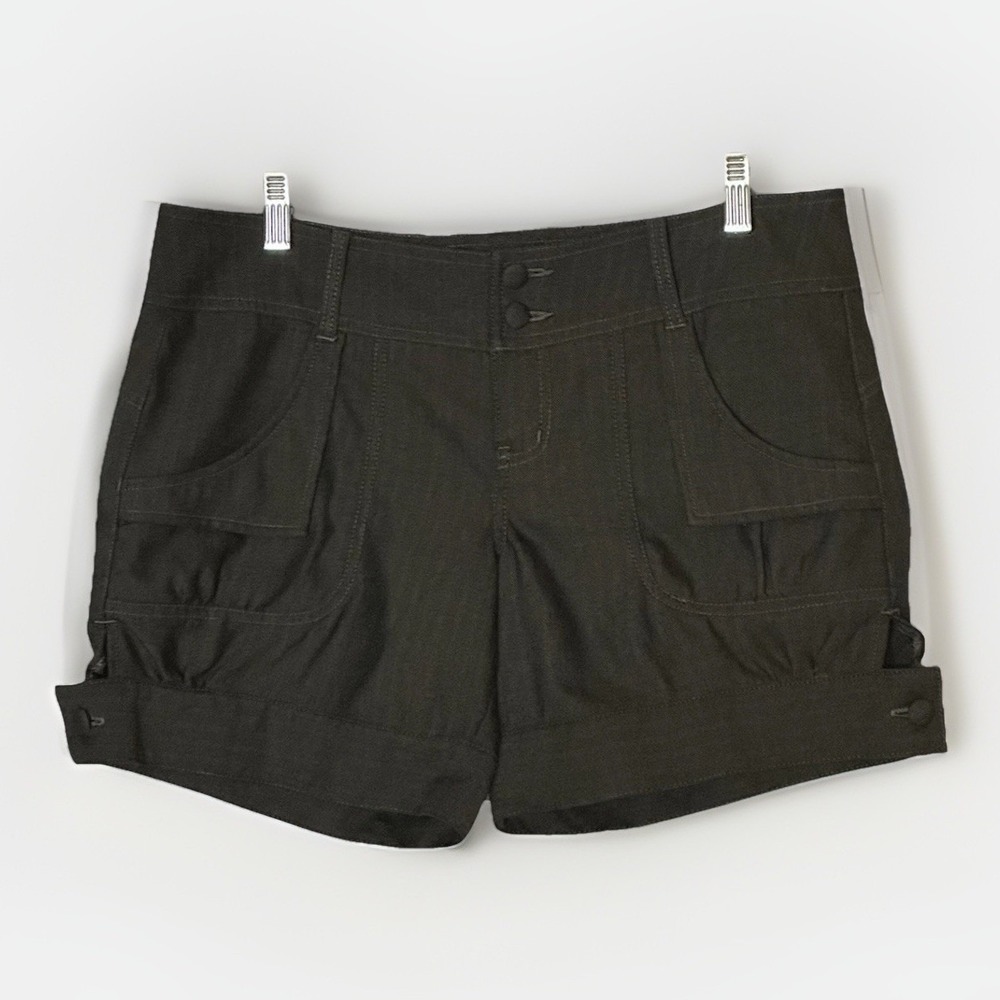 Nori Safari Utility‎ Shorts Womens Neutral Cuffed Resort Travel Summer Casual